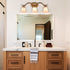 Taormina Modern Bathroom Vanity Light Fixture 3-Light Milk Glass Shade